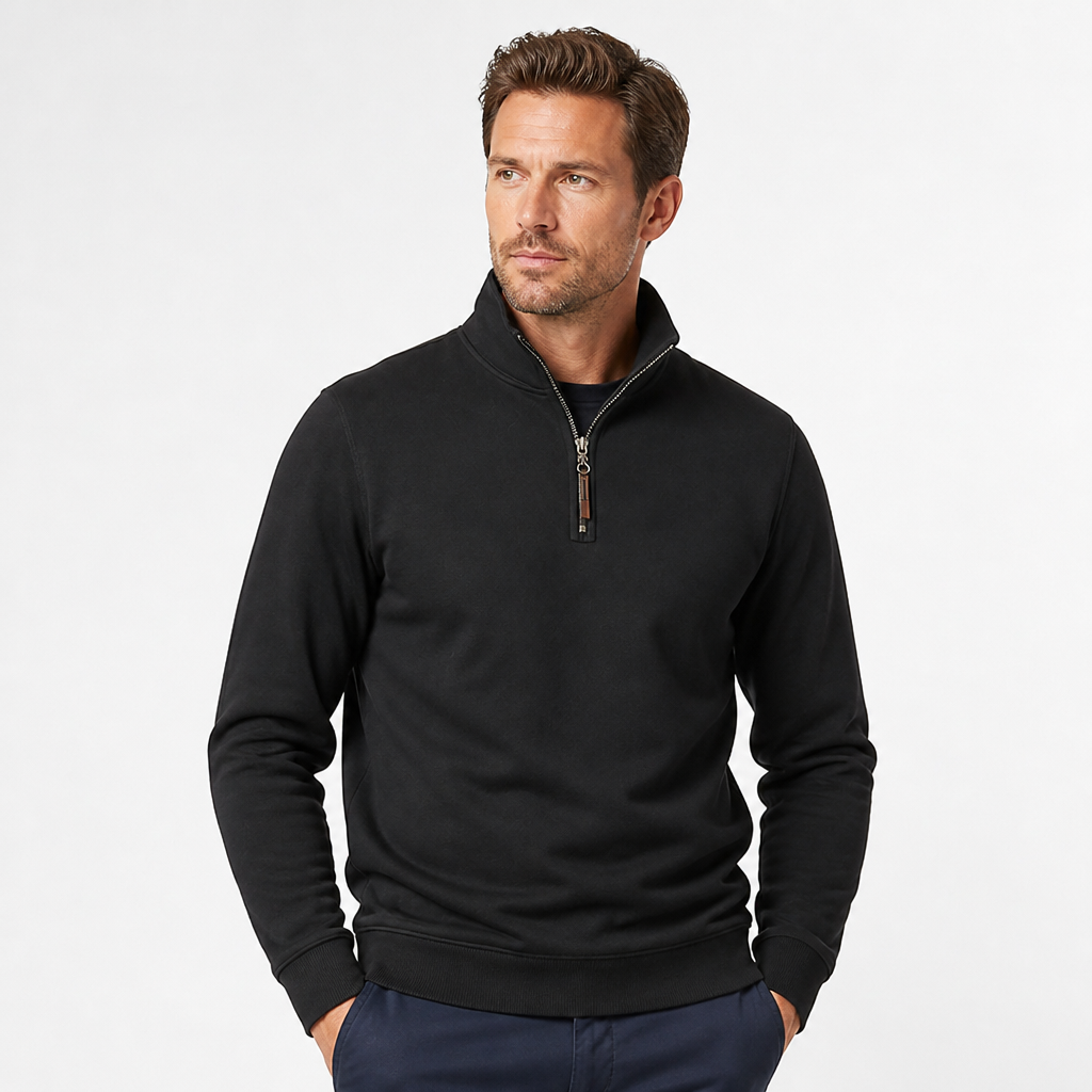 Ashford™ Men's Quarter-Zip Sweater — Sharp, Warm Fall Layer