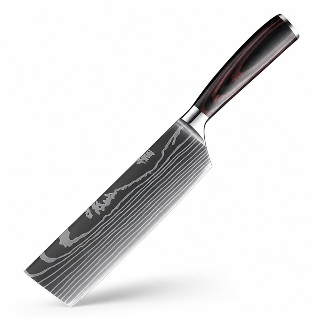 Kaizora™ 9-Piece Damascus-Pattern Knife Set — Sharp, Precise Slicing