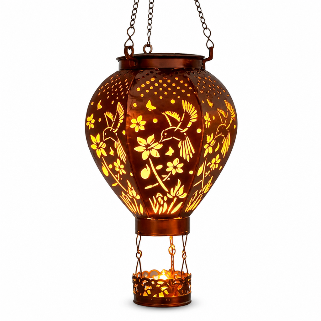 EmberLoft™ Solar Hanging Lantern — Warm Glow For Evenings