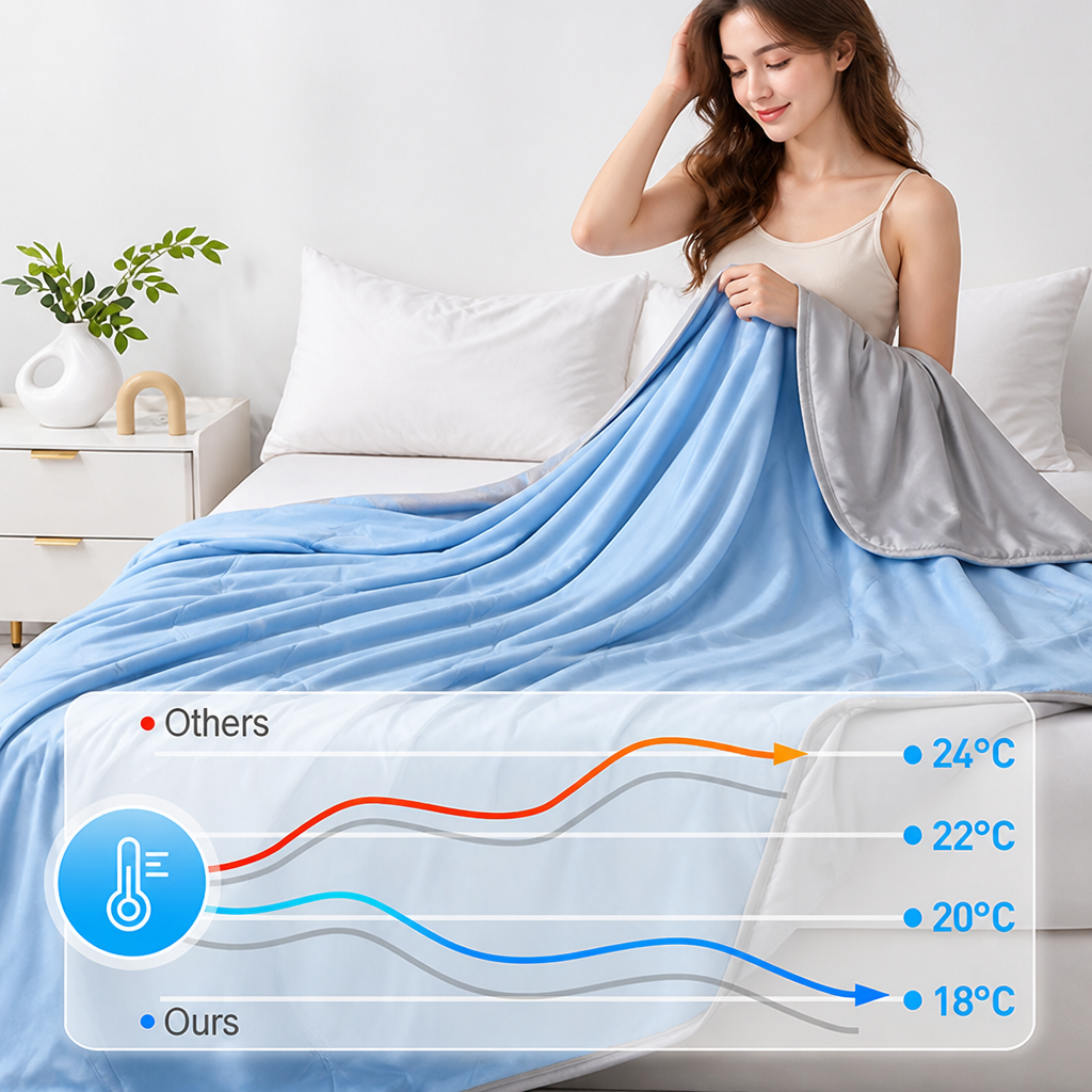 BreezeLuxe™ - Temperature Regulating Blanket