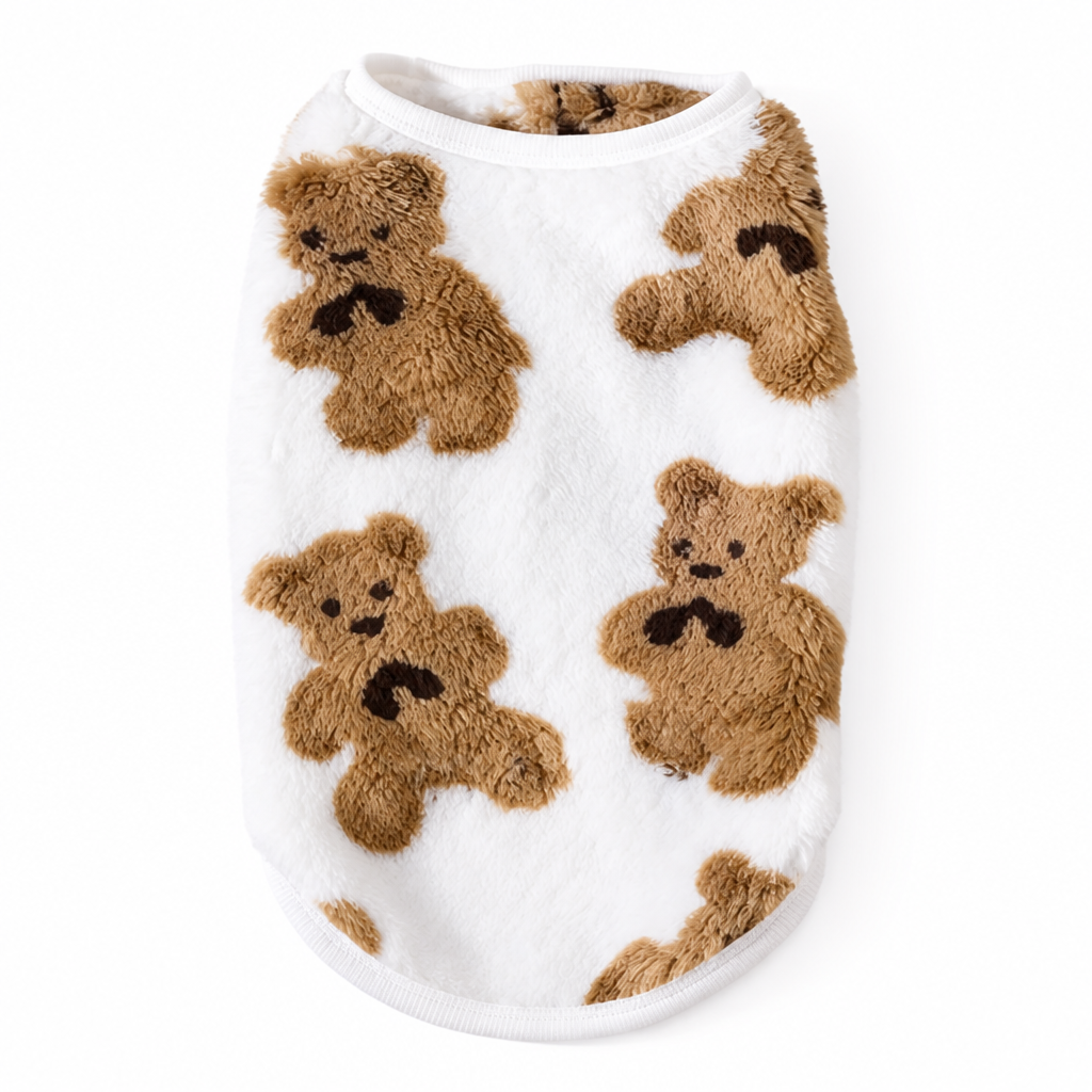 Teddypaw™ Plush Fleece Pet Vest — Cozy Pullover for Dogs & Cats