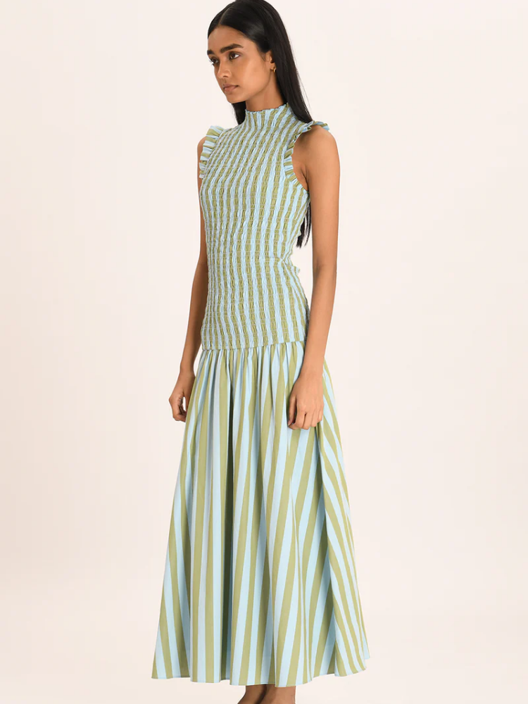 Luminelle™ Stripe Maxi Dress — Turn Heads Instantly with Flawless Comfort and Grace