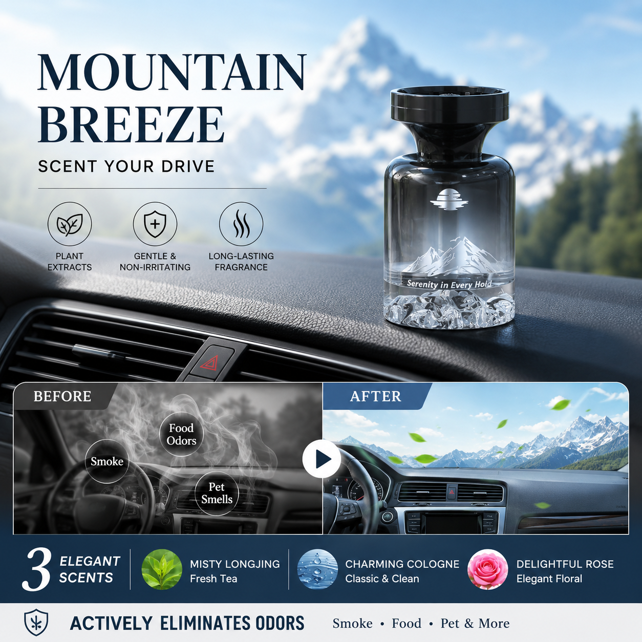 AuraBloom™ — Escape to Pure, Lasting Freshness Every Time You Drive