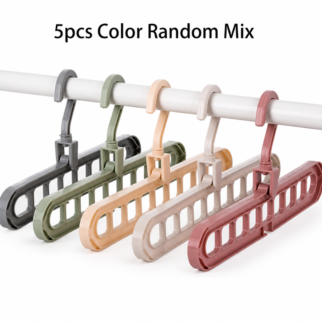 HangStack™ 9-Hole Hanger Organizers — Space-Saving Closet