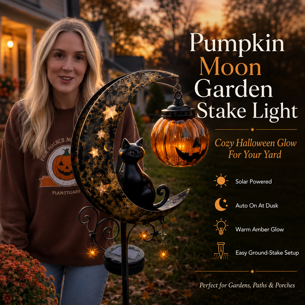 HarvestHalo™ Garden Stake Light — Ignite Your Yard with Warm, Magical Halloween Glow