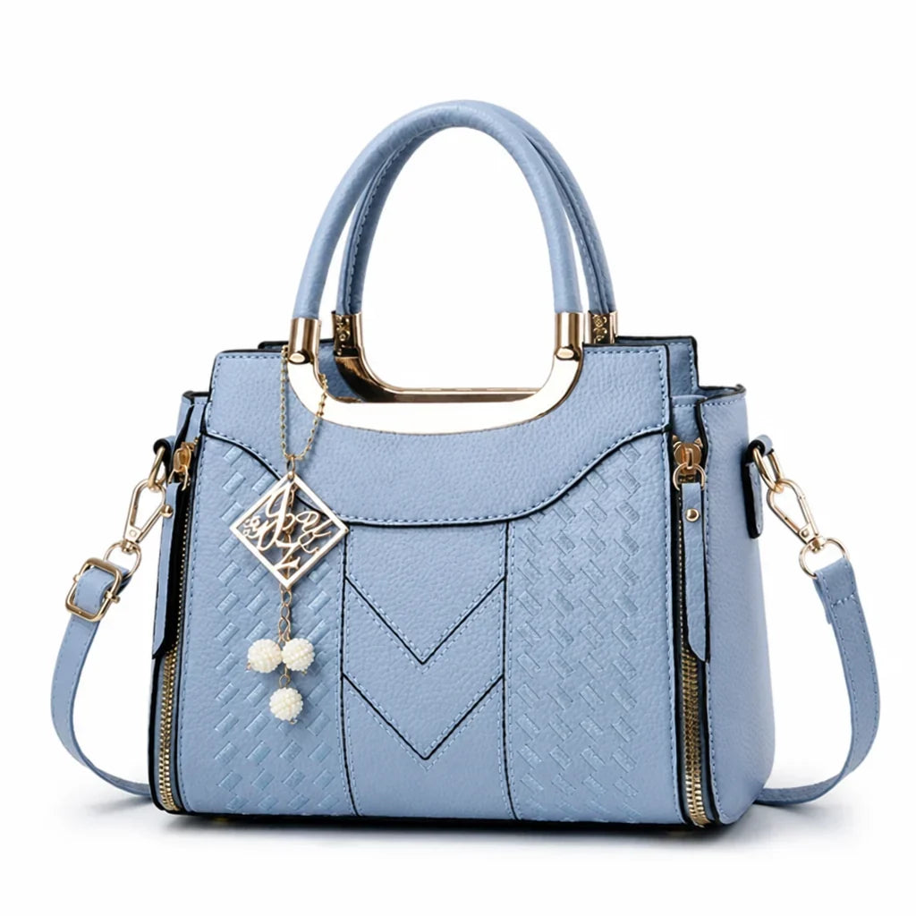 Marisol™ V-Stitch Top-Handle Satchel — Polished Everyday Organizer