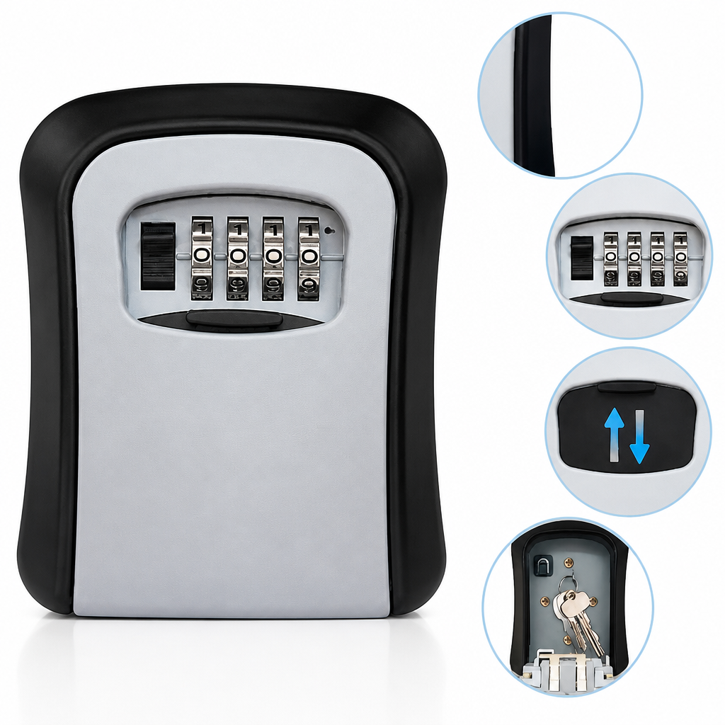 KeyVault™ — Secure Wall-Mounted Key Box