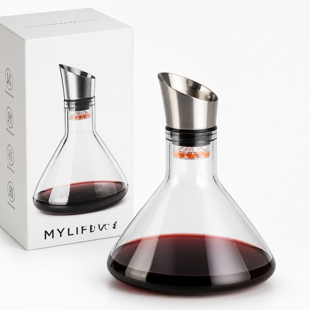Glacio™ Cascade Aerating Wine Decanter Set
