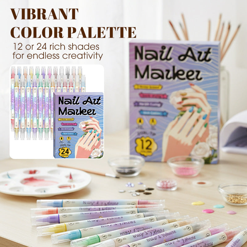 ColorMuse™ Dual-Tip Nail Art Pens — Create Stunning, Smudge-Free Nails That Grab Every Compliment Instantly