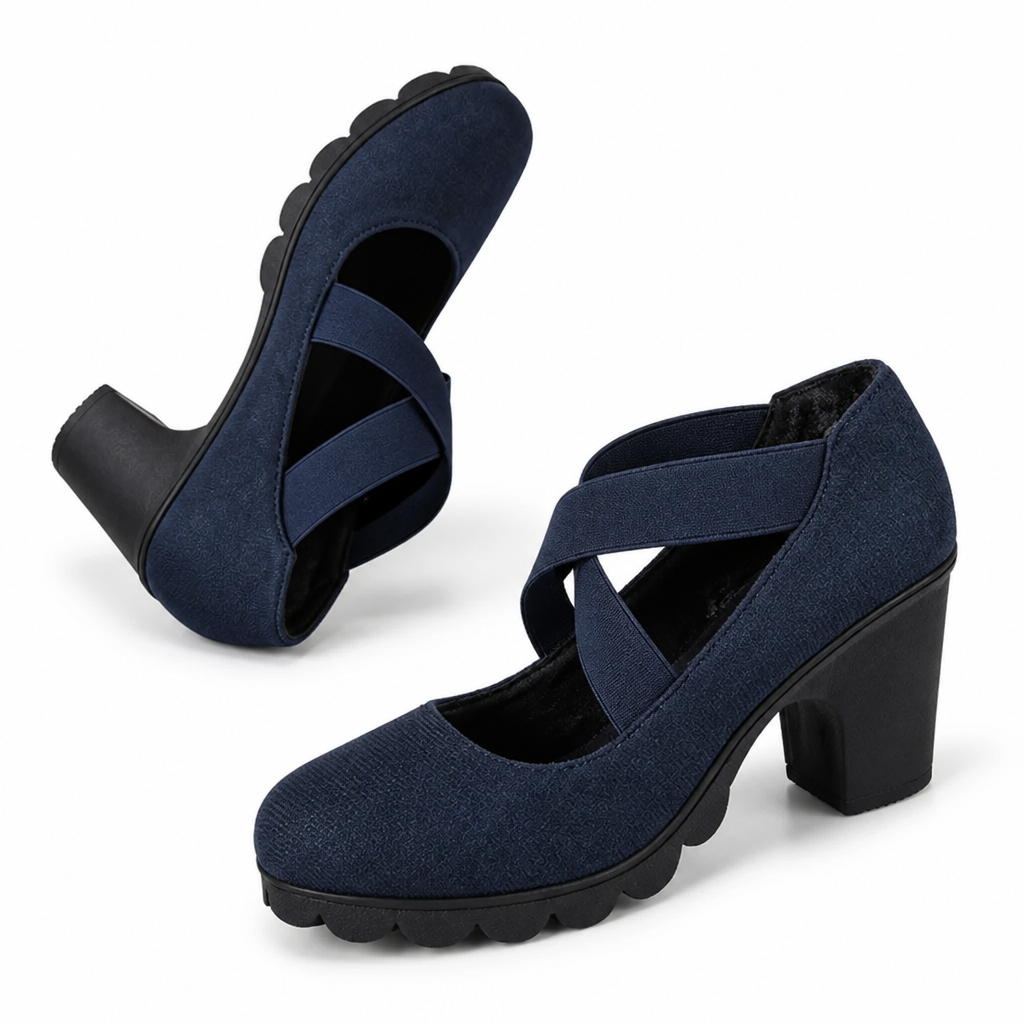 Ellery™ Women's Cross-Strap Block Heel Mary Janes