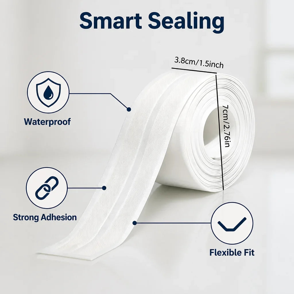 Caulkly™ Waterproof Self-Adhesive Caulk Tape