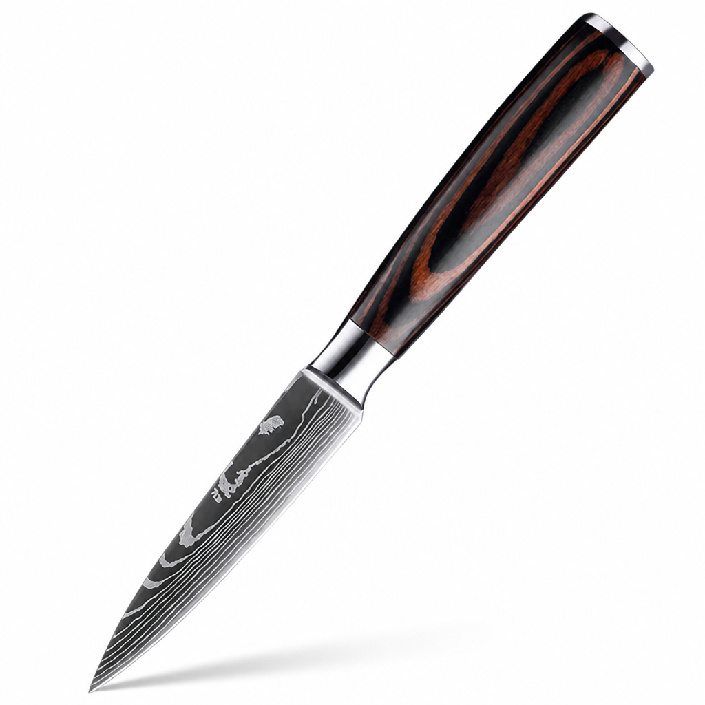 Kaizora™ 9-Piece Damascus-Pattern Knife Set — Sharp, Precise Slicing