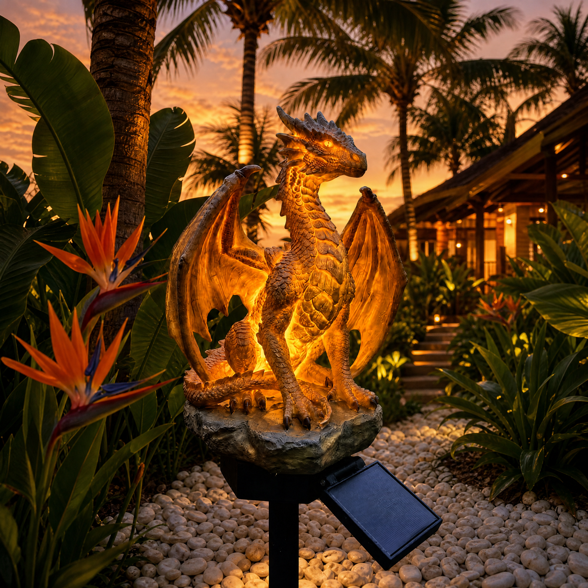 MythraFlame™ Garden Guardian — Ignite Enchantment and Cozy Warmth in Every Night