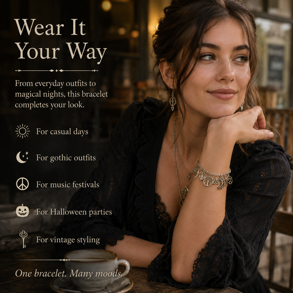 LunaVeil™ Charm Bracelet — Ignite Your Spirit with Every Meaningful Charm