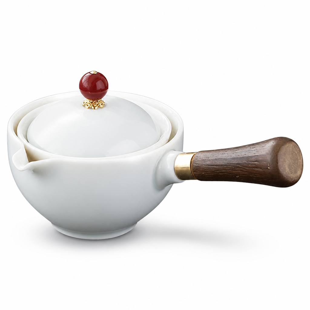 TeaSwirl™ 360° Rotating Teapot Set with Built-In Filter