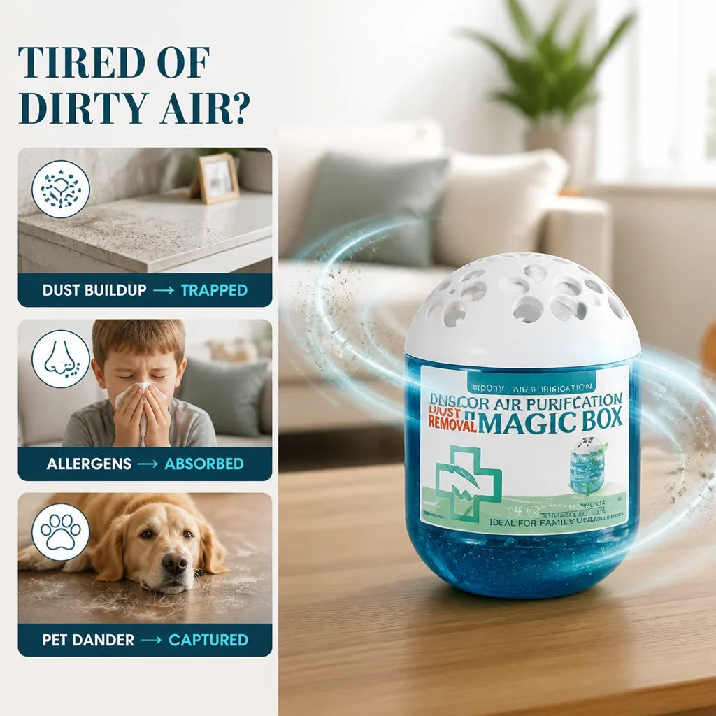 DustNest™ Passive Dust Absorber Box — Fresher-Feeling Rooms