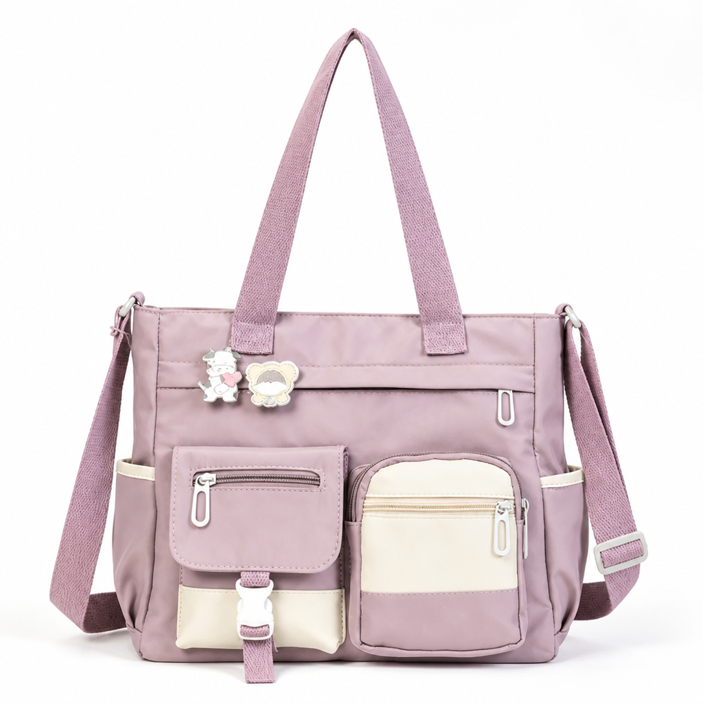 Carryne™ Vintage Multi-Pocket Tote Bag — Laptop-Ready Everyday Carry