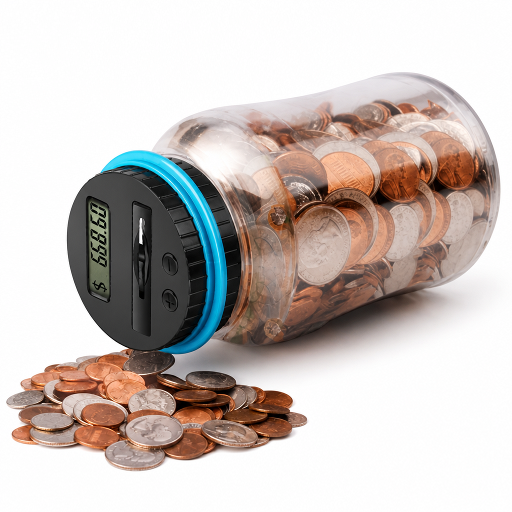 CoinCount™ — Digital Coin Counting Jar
