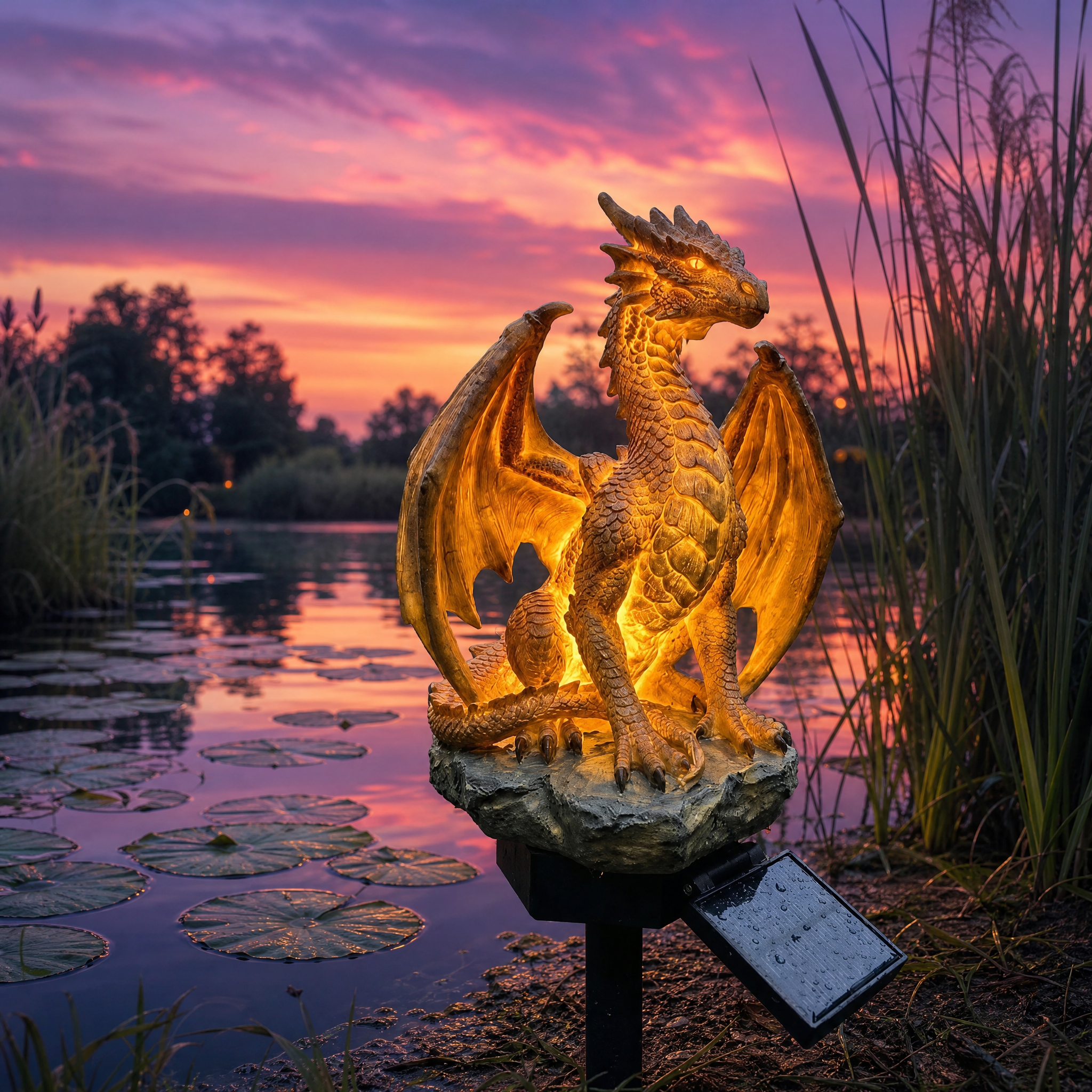 MythraFlame™ Garden Guardian — Ignite Enchantment and Cozy Warmth in Every Night