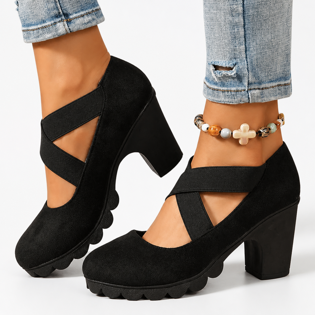 Ellery™ Women's Cross-Strap Block Heel Mary Janes