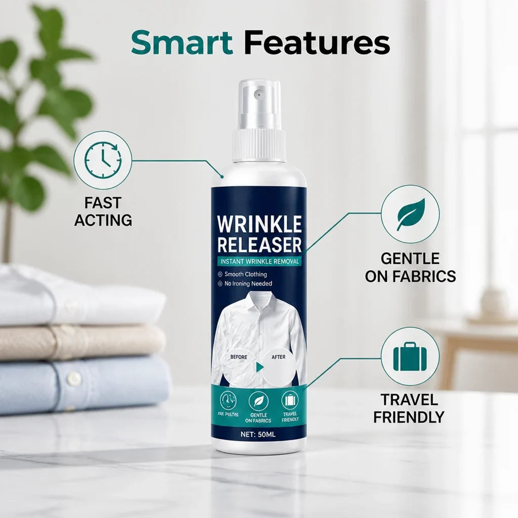 WrinkleAway™ — Smooth Clothes in Seconds
