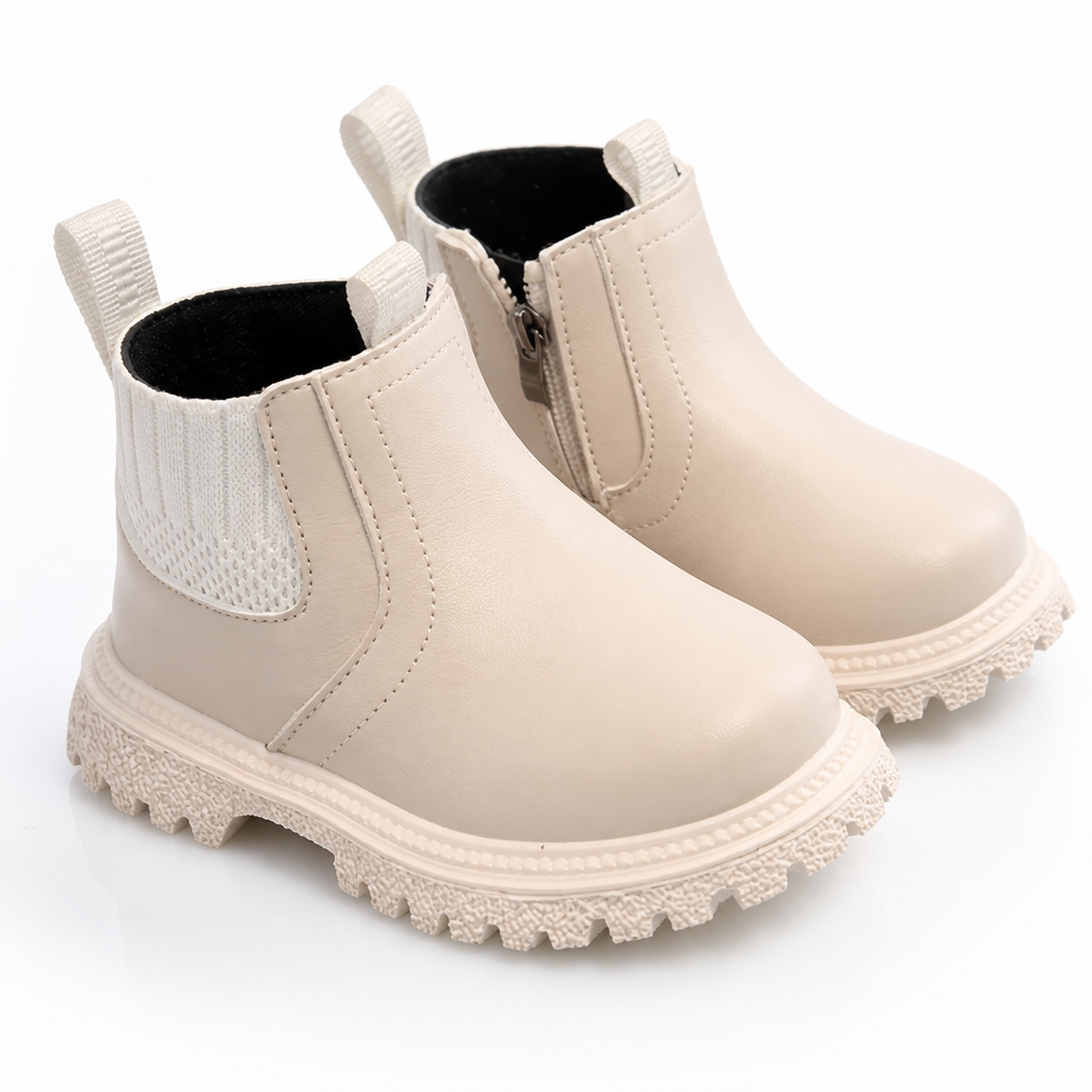 Pippatread™ Kids Fleece-Lined Ankle Boots — Warm, Steady Steps