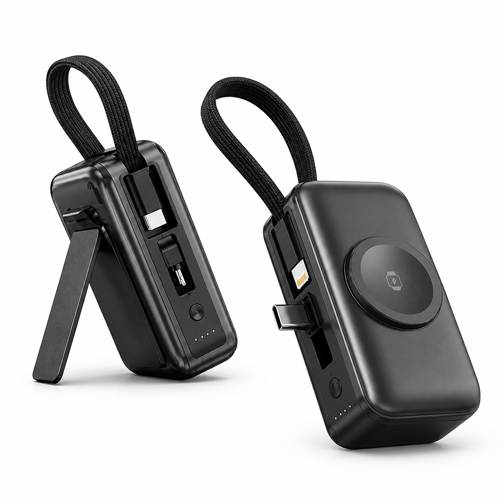 ChargeKnot™ 3-in-1 Mini Power Bank