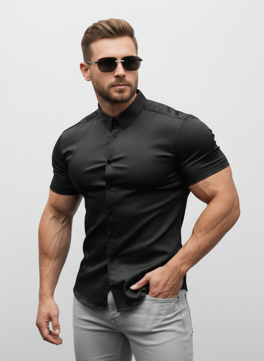FlexFit™ - Men's Stretch Short-Sleeve Shirt
