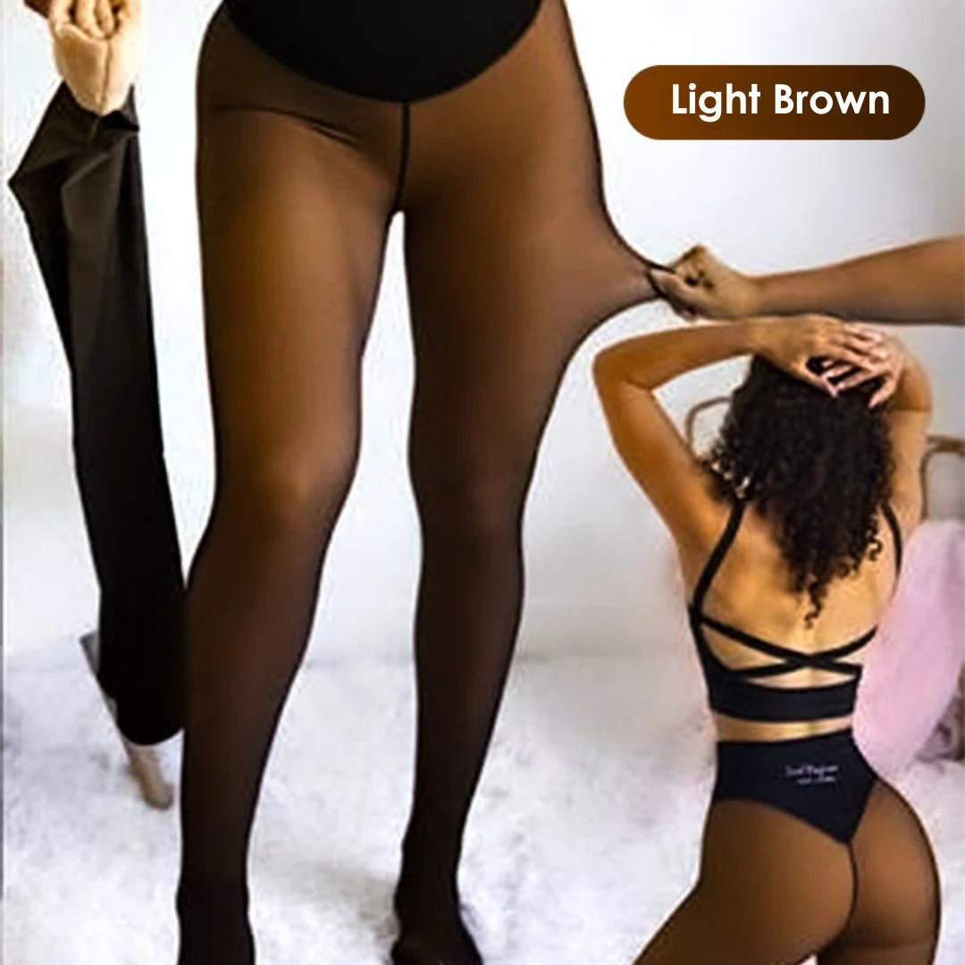 Toastia™ Fleece-Lined Sheer-Look Tights