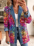 Eleanor | Retro Shiny Sequins Pattern Jacket